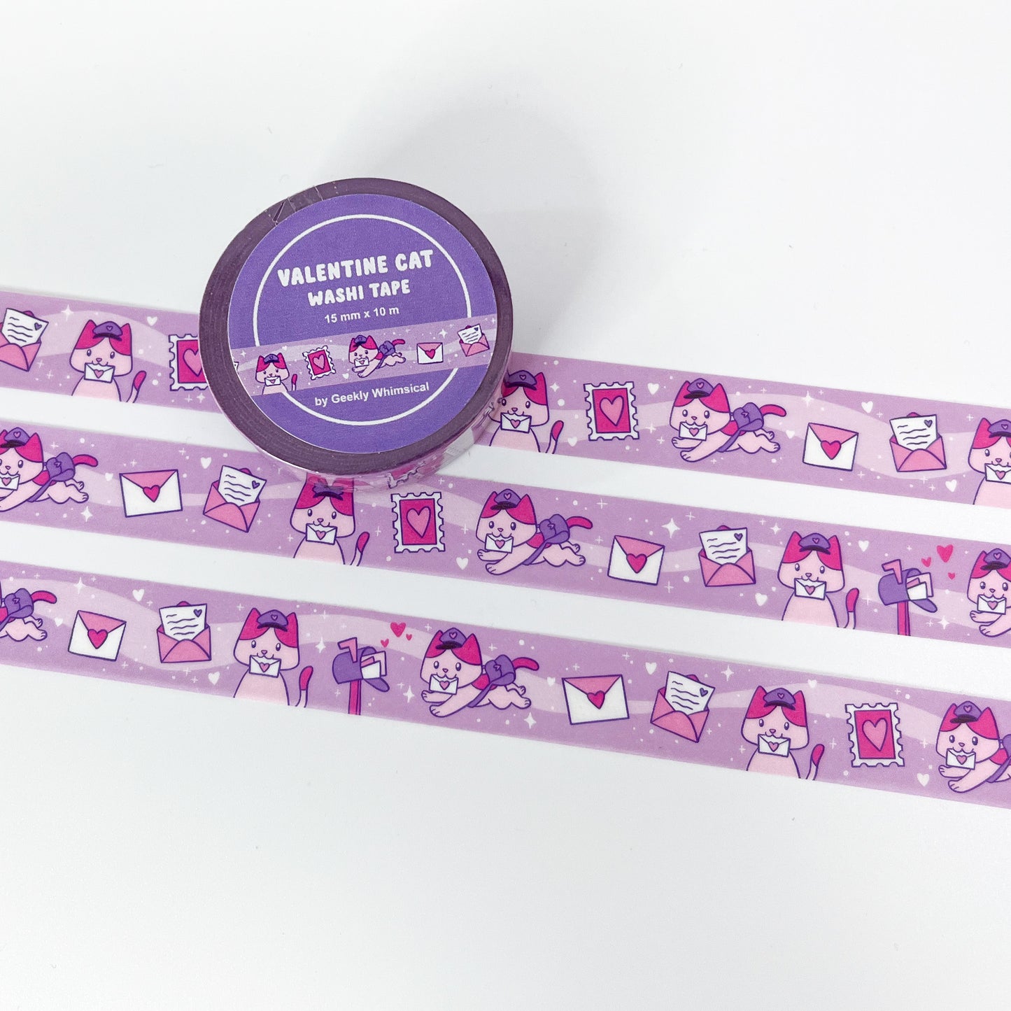 Valentine Kitty Washi Tape