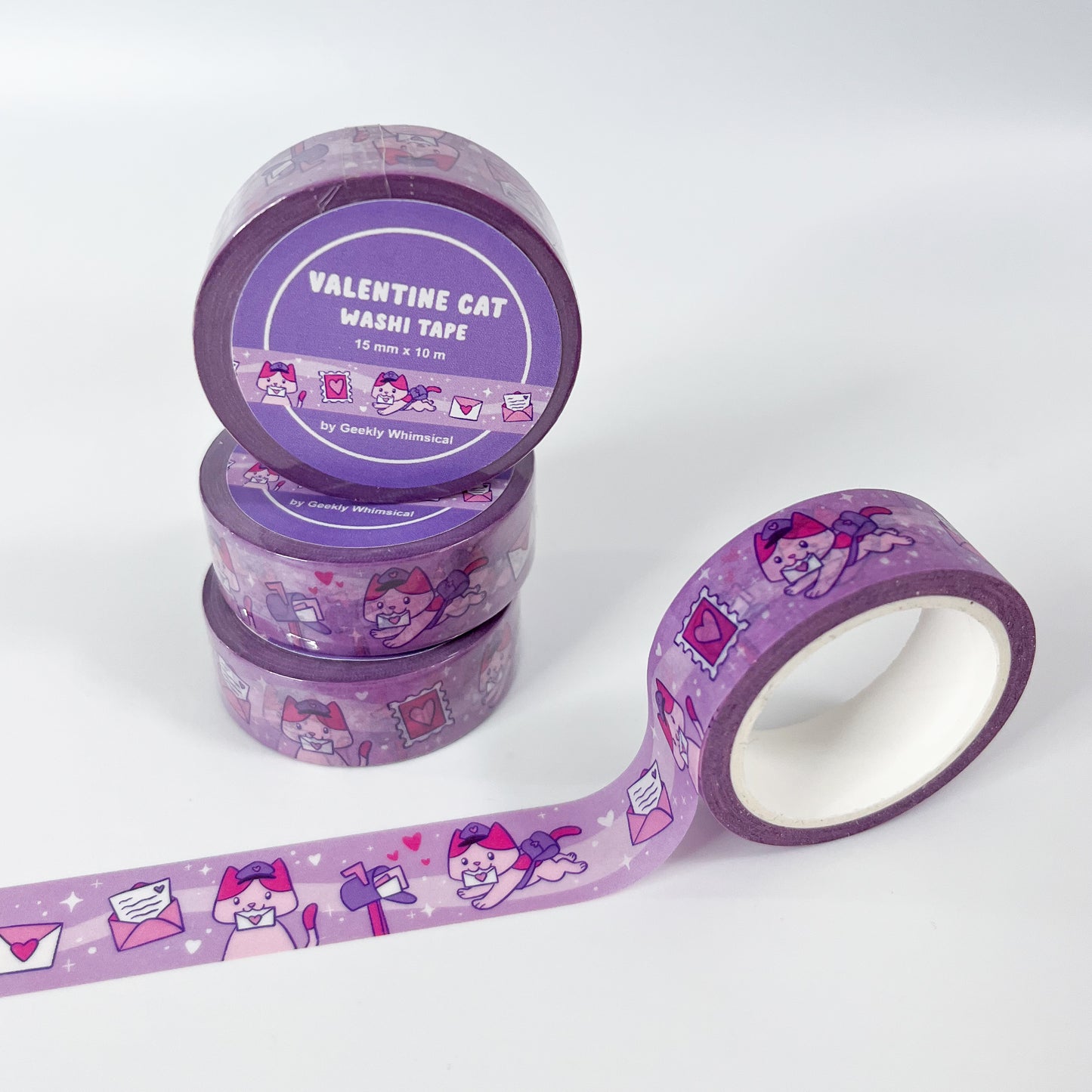 Valentine Kitty Washi Tape