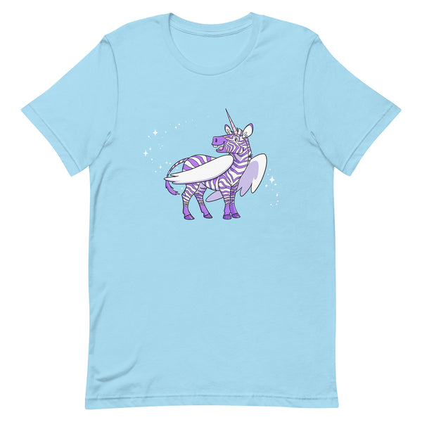 Zebra Unicorn Pegasus Unisex T-shirt