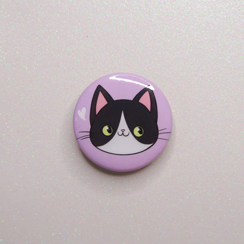 Tuxedo Cat Button