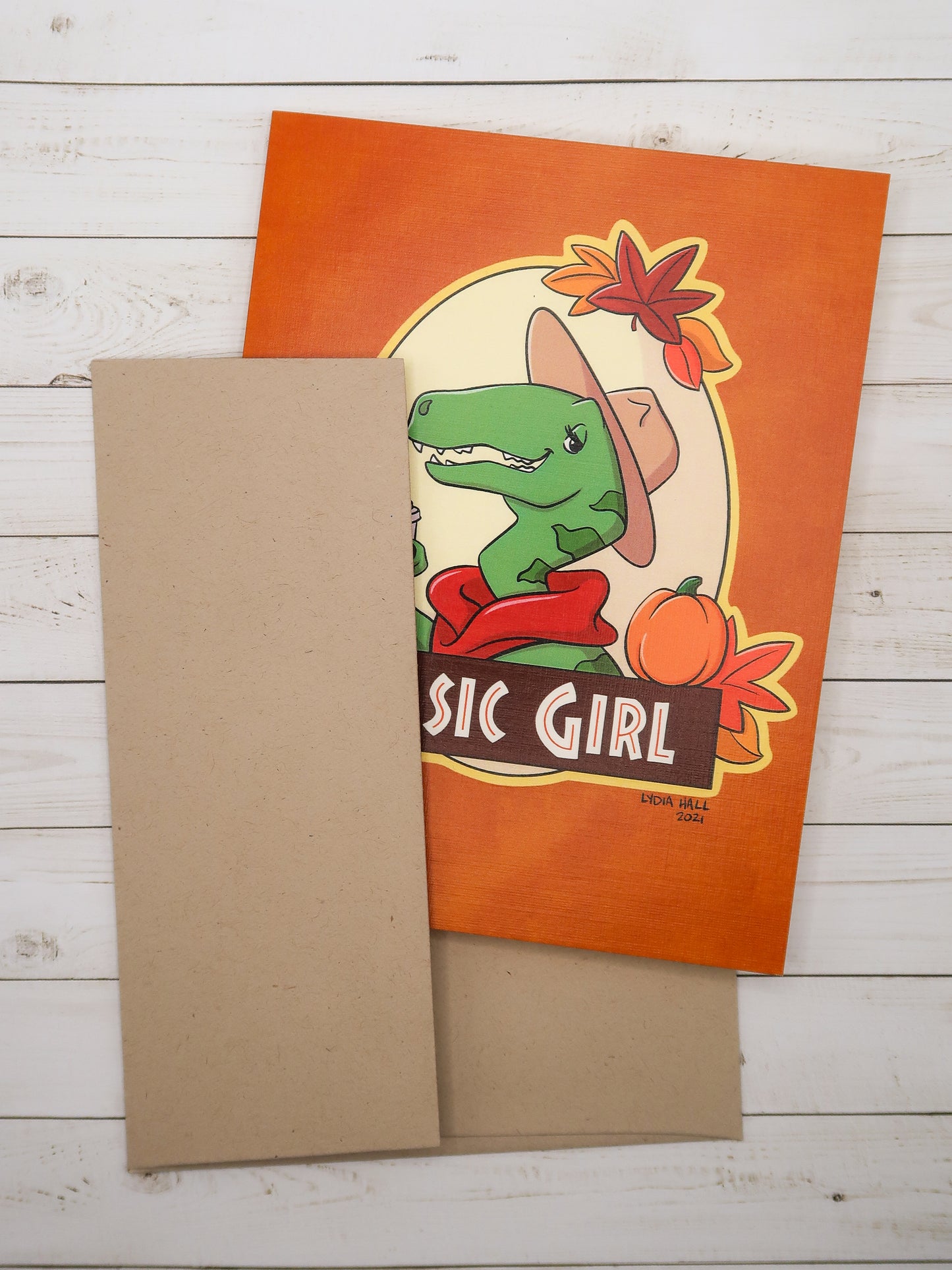 Basic Girl Greeting Card with Envelope