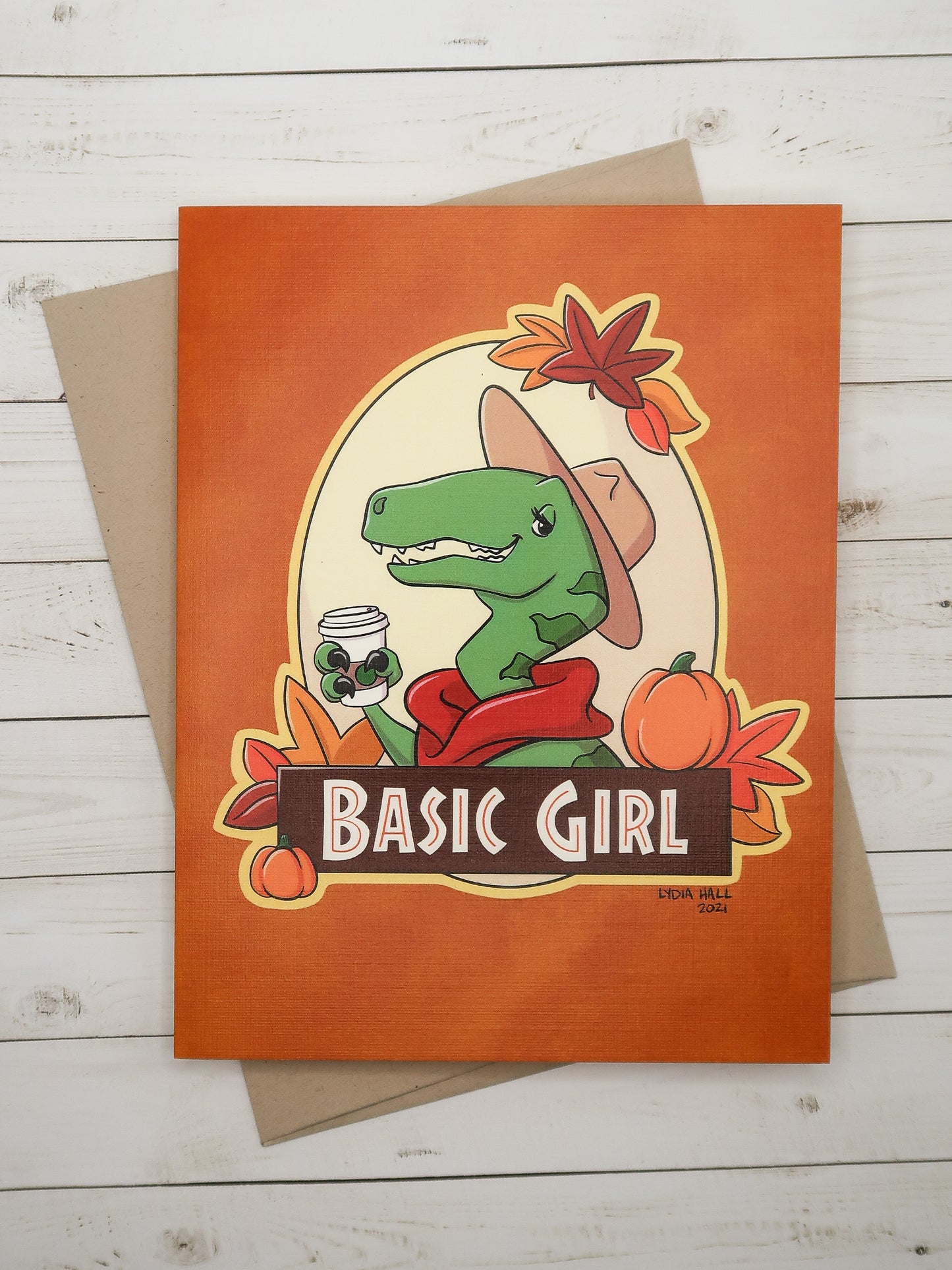 Basic Girl Greeting Card with Envelope