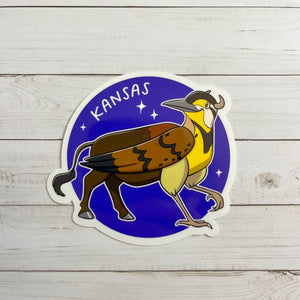 State Griffin: Kansas Vinyl Sticker