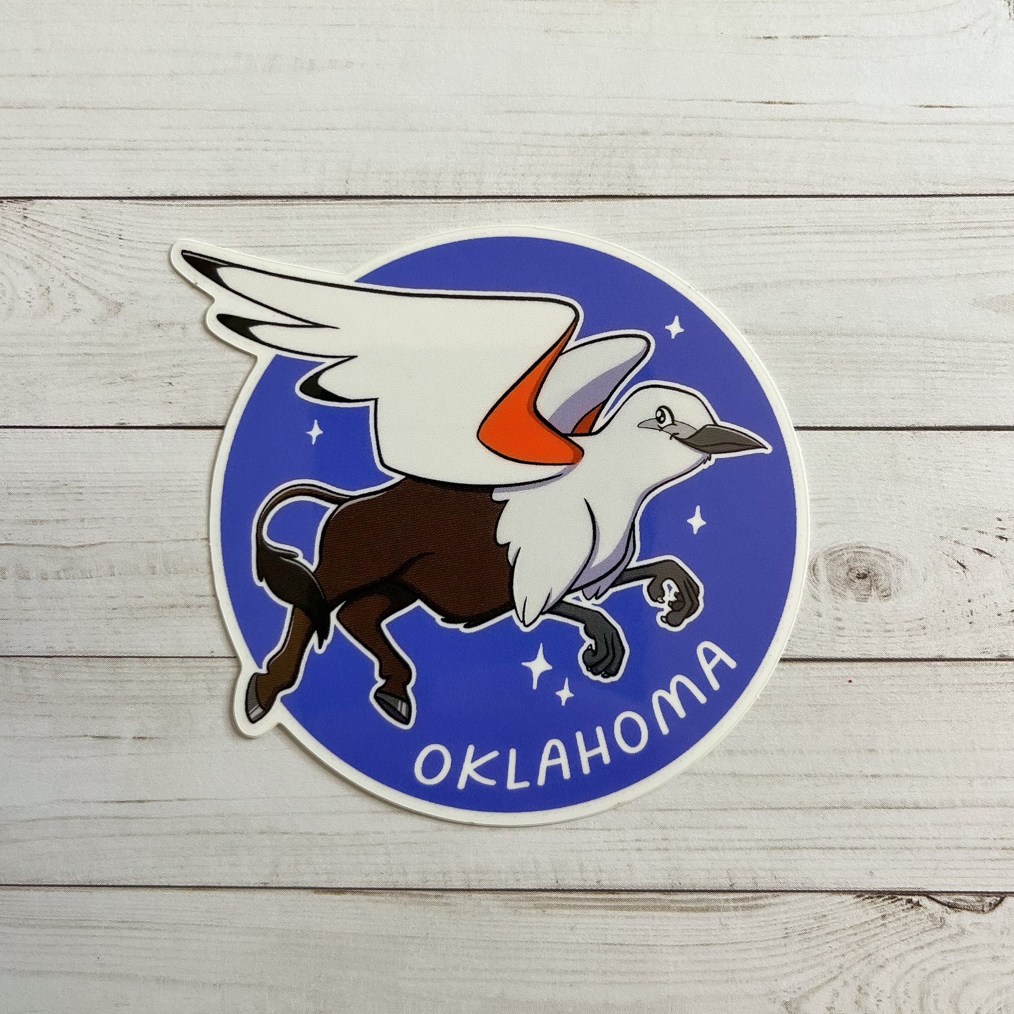 State Griffin: Oklahoma Vinyl Sticker