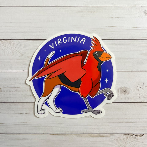 State Griffin: Virginia Vinyl Sticker