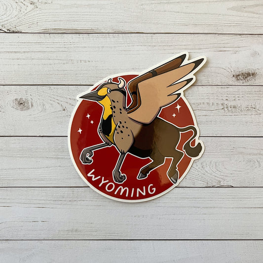 State Griffin: Wyoming Vinyl Sticker