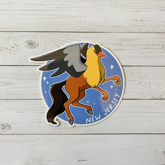 State Griffin: New Jersey Vinyl Sticker