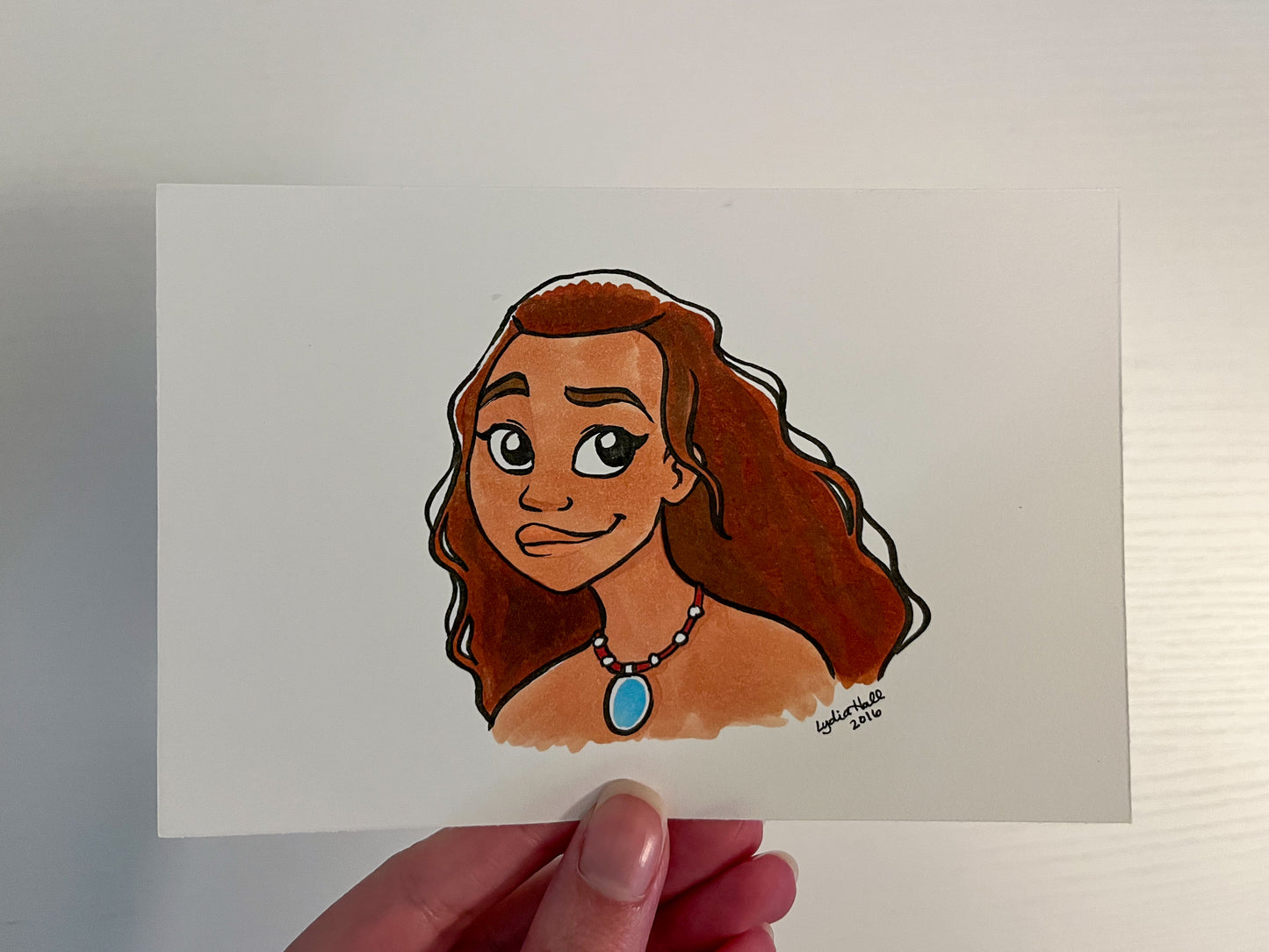 Original Ink Illustration - Moana