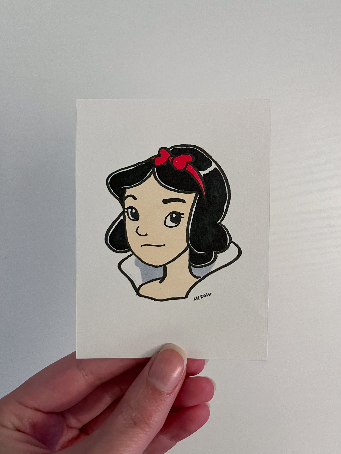 Original Ink Illustration - Snow White