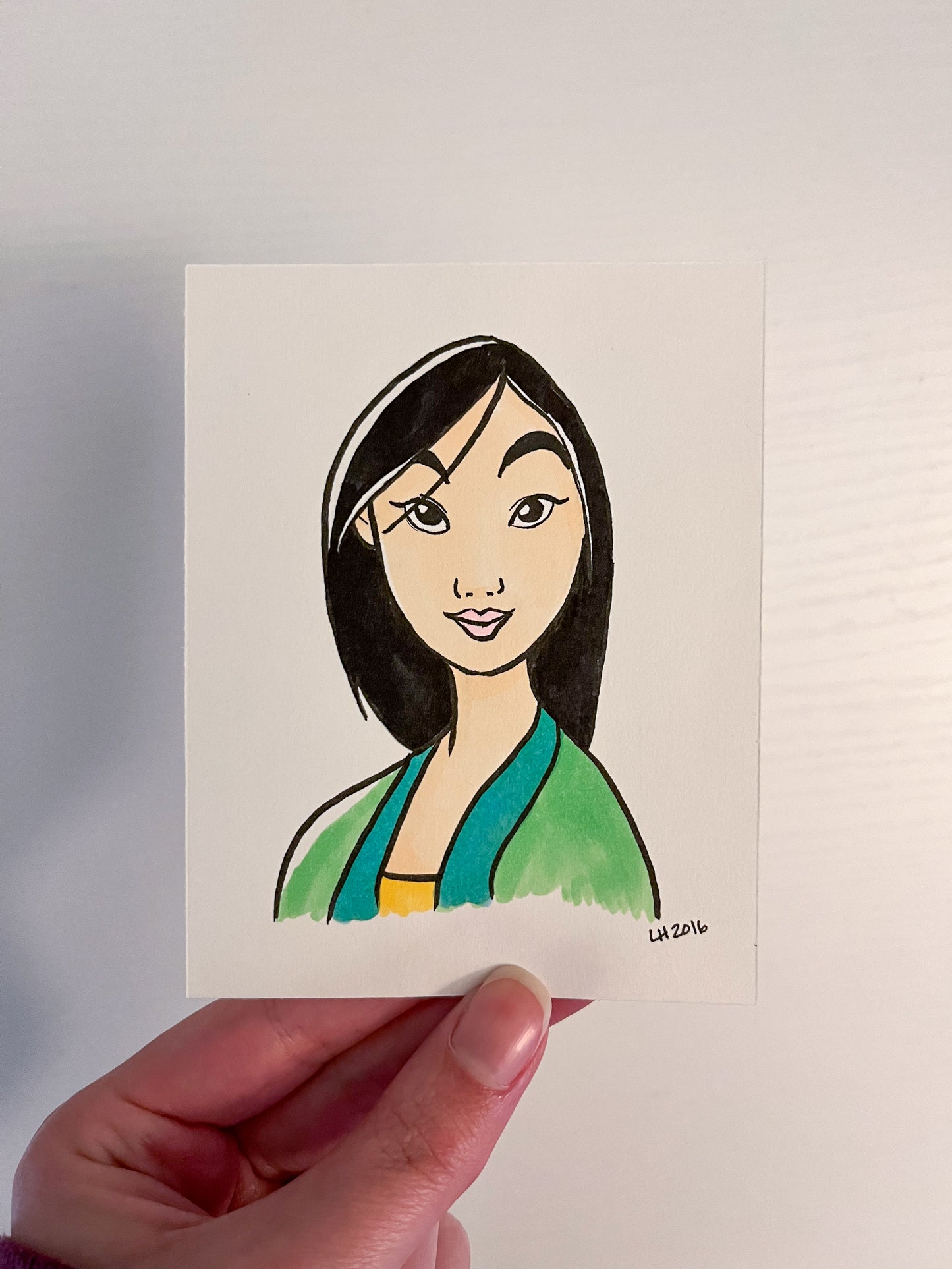 Original Ink Illustration - Mulan