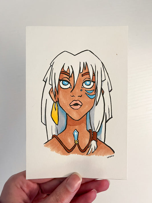 Original Ink Illustration - Kida