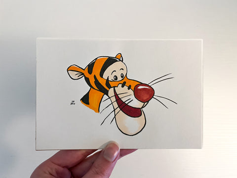 Original Ink Illustration - Tigger