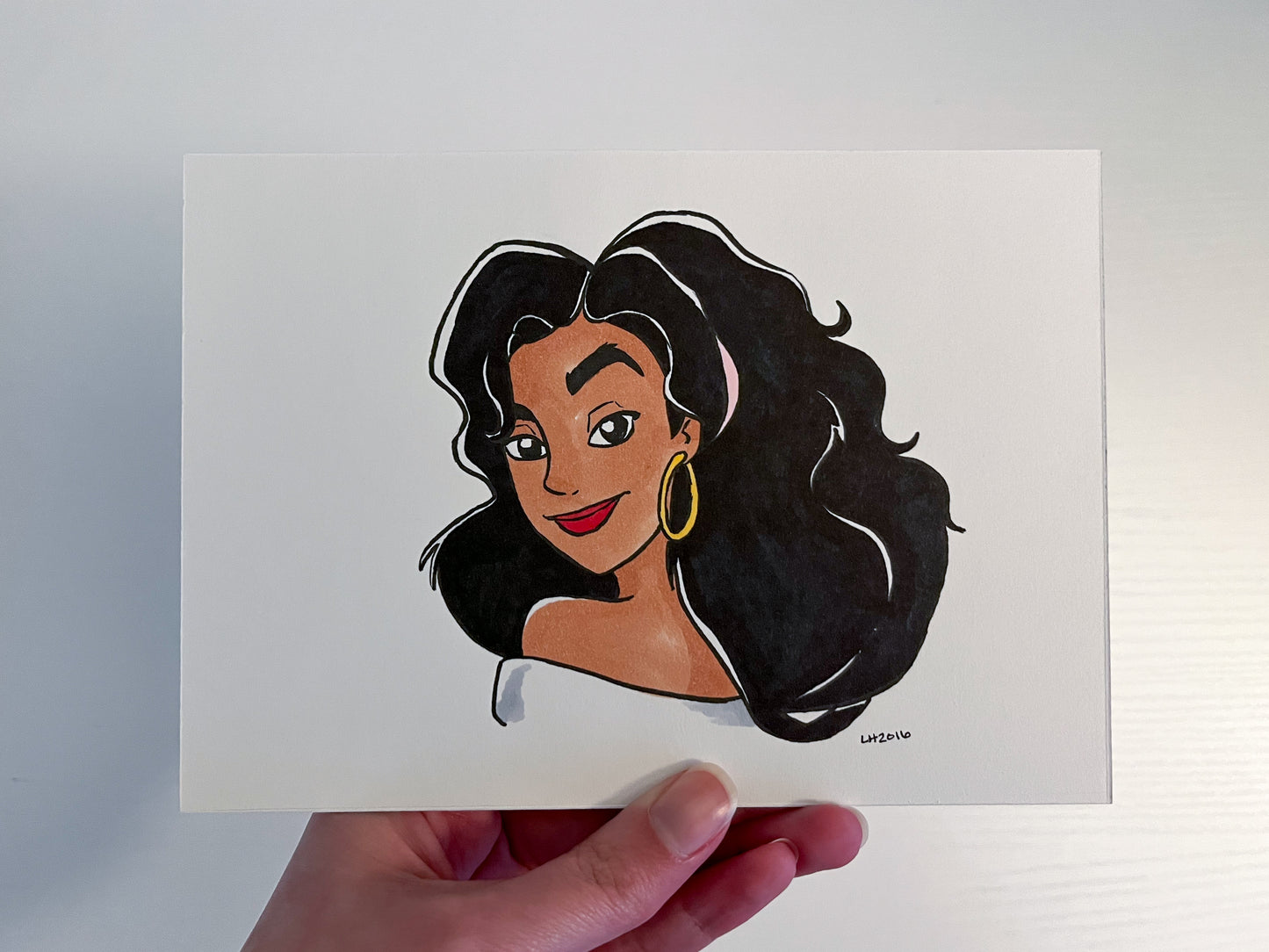 Original Ink Illustration - Esmeralda