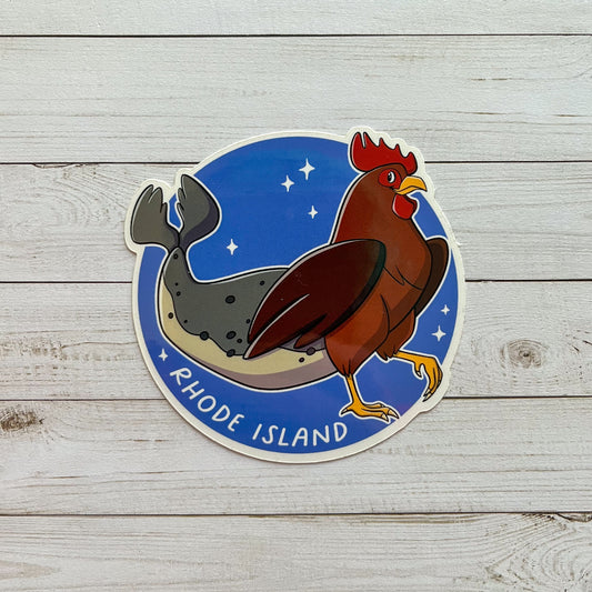 State Griffin: Rhode Island Vinyl Sticker