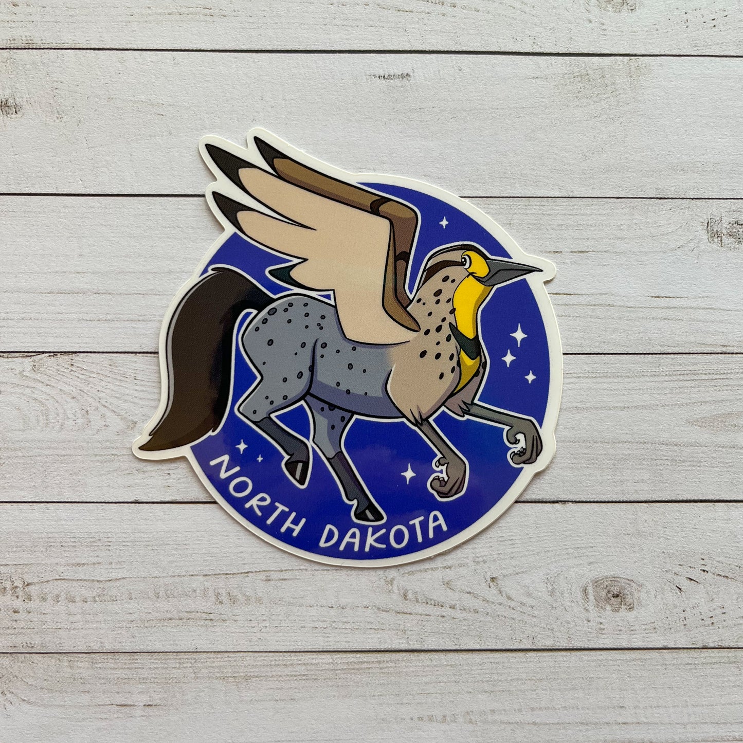 State Griffin: North Dakota Vinyl Sticker