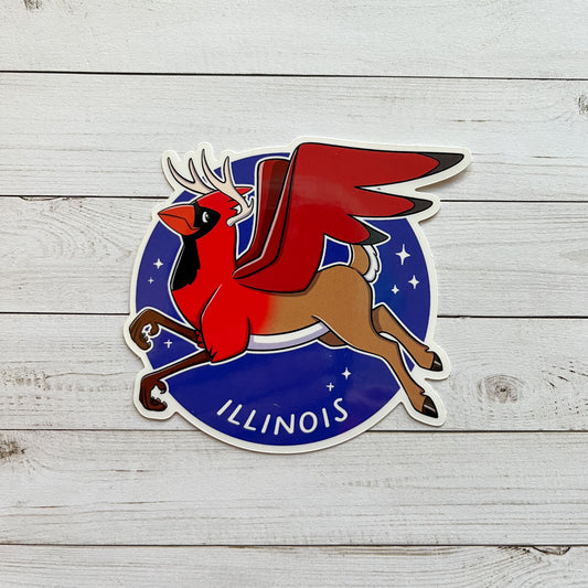 State Griffin: Illinois Vinyl Sticker