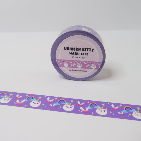 Unicorn Kitty Washi Tape