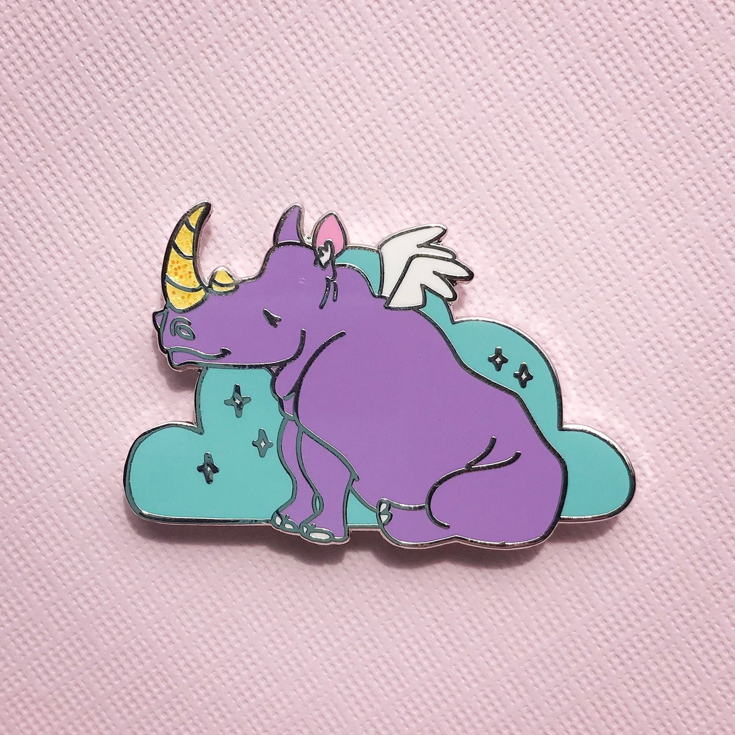 Rhinopegacorn Enamel Pin