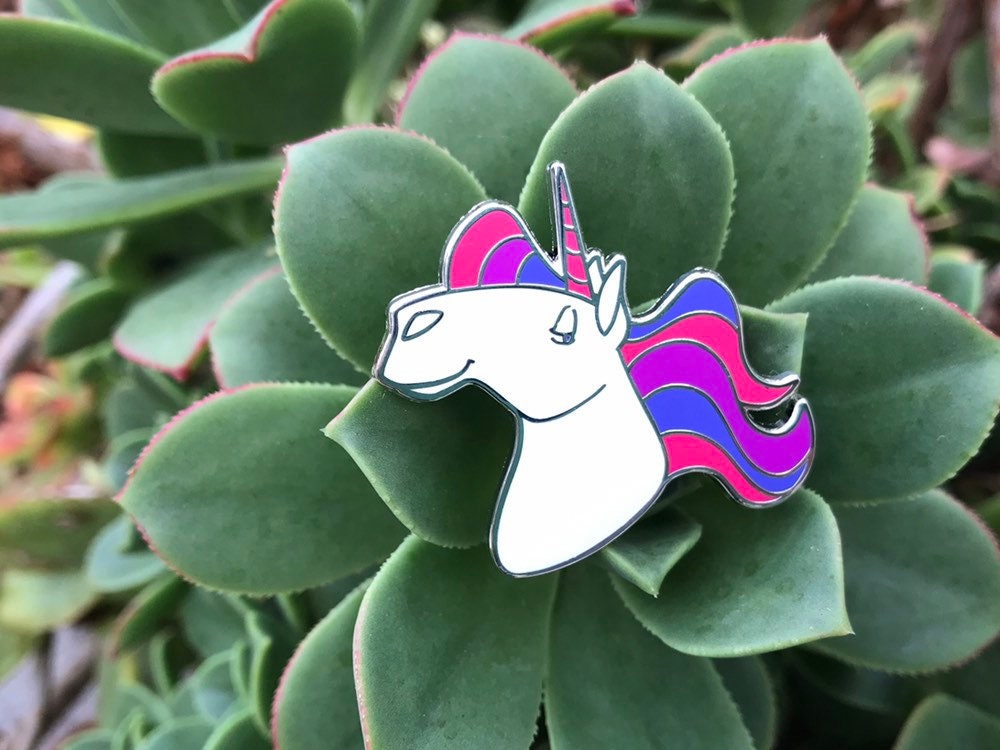 Pride-icorns! Pride Unicorn Enamel Pin - Bisexual