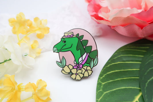 Dapper Dinos - Virgil Stegosaurus Enamel Pin