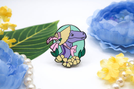 Dapper Dinos - Dorthea Raptor Enamel Pin