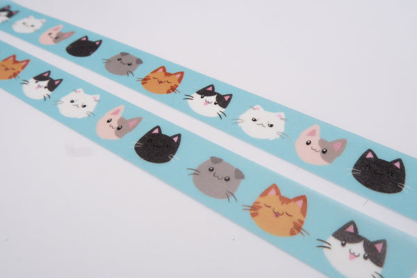 Kitty Faces Washi Tape