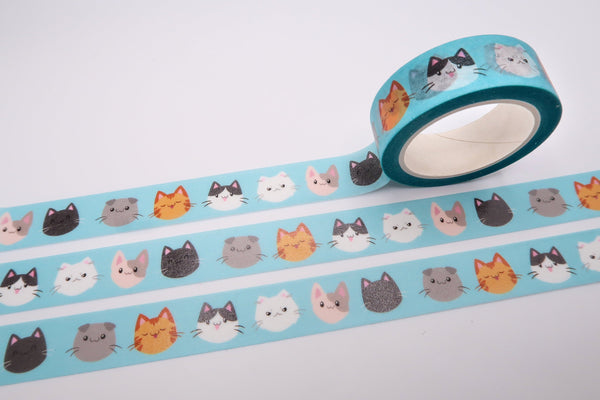 Kitty Faces Washi Tape