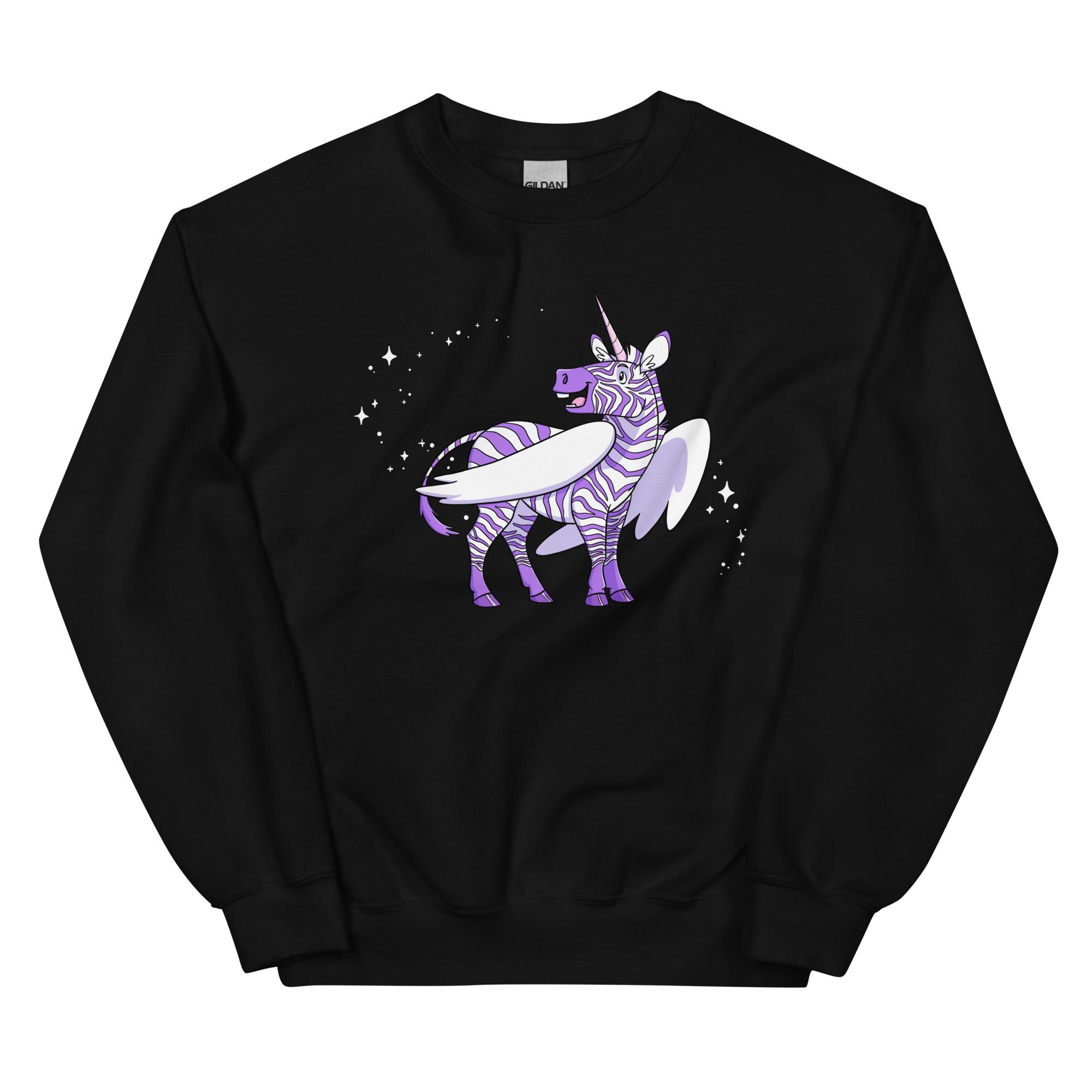 Zebra Unicorn Pegasus Unisex Sweatshirt
