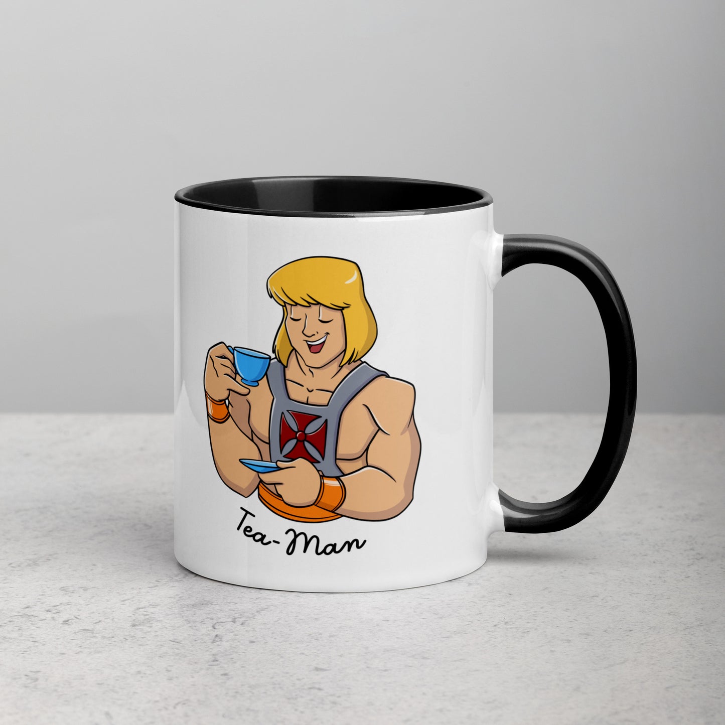 Tea Man Mug with Color Inside