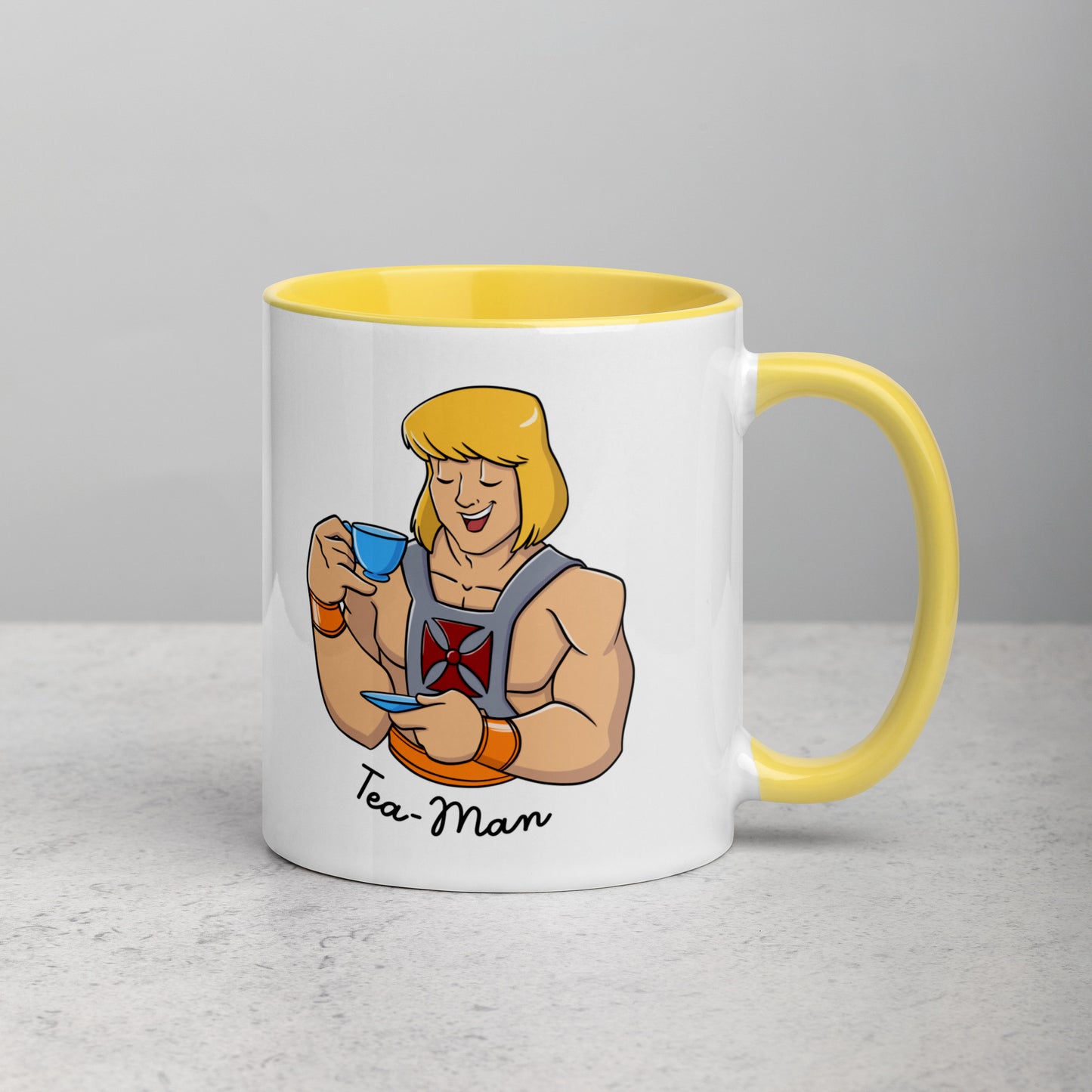 Tea Man Mug with Color Inside